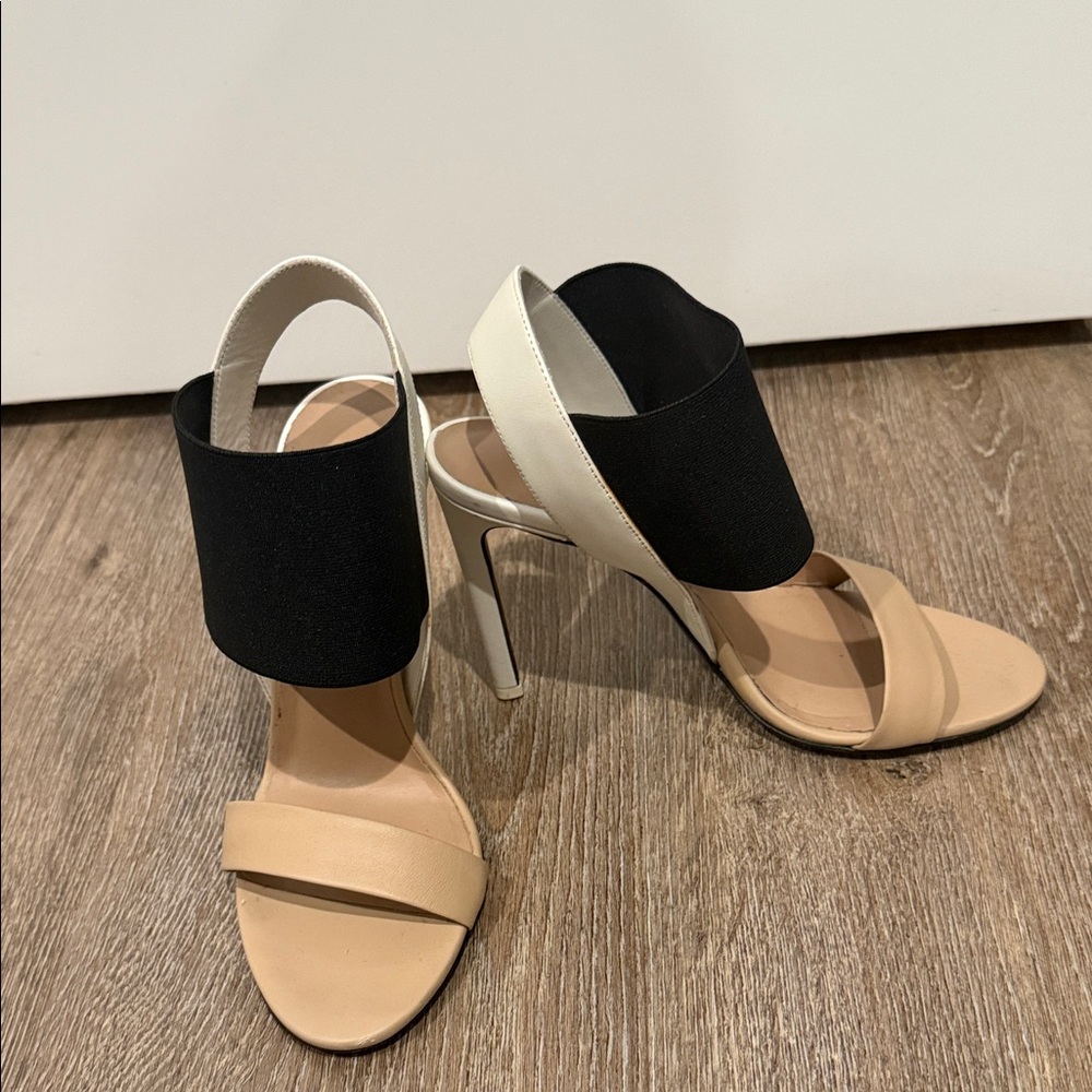 Vince Black and Cream Heels
